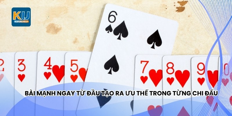 Bài mạnh ngay từ đầu tạo ra ưu thế trong từng chi đấu